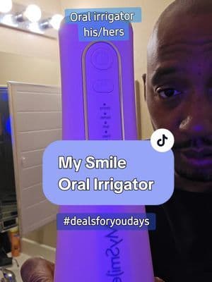 Clean teeth, bright smiles with this oral irrigator by @MySmile_US #dealsforyoudays #oralhealth #teethcare #mysmile #irrigator #portableirrigator #fypシ゚viral #tiktokmademebuyit #coyal
