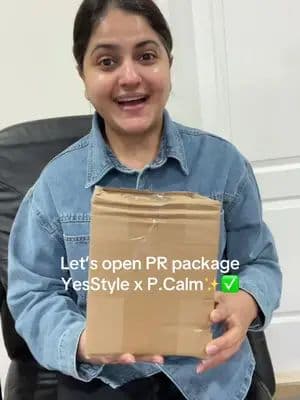 Let’s open PR 🤩🤩from @YesStyle @YesStyleInfluencers @P.CALM GLOBAL . Get yours from YesStyle use Discount Code:AVIDILLIAN00 to save $$$.#pr #kbeauty #yesstyle #skincare #beauty