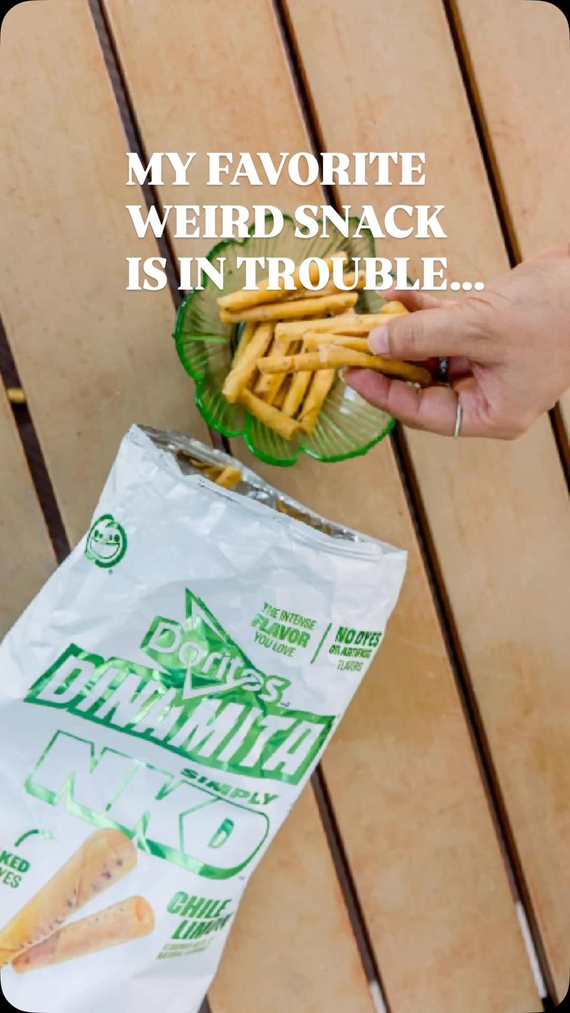 #ad The new SIMPLY NKD @doritos Dinamita had to pass one final test before I could approve. The pickle test at the end r