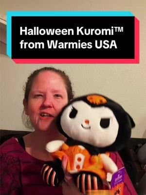 Kuromi fans, this oneβs for you! π€π Halloween Kuromiβ’ from @Warmies features her signature mischievous style with ador