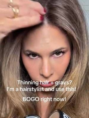 Gray roots showing up overnight? Yeah… we’re not doing that. This Boldify gray coverage powder is my go-to for instant root touch up especially between salon visits. As a hairstylist of 20+ years, I’m telling you this blends like REAL hair, not chalky, not fake, not stiff. Perfect for thinning areas, widening parts, and covering grays in seconds. Sweat-resistant, stays put all day, and the color match is actually legit. If you’re trying to stretch your color, hide regrowth, or just need a quick fix before walking out the door this is it. Tap the link, grab your shade, and thank me later. #tiktokshop #tiktokshopcreatorpicks #beautyhacks #beautyover40 #hair @@boldify