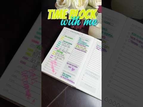 How I time block my day to stay organized #productivitytips #lifeofamyjune