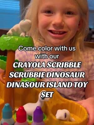 Come color oht @Crayola Scribble Scrubbie Dinasour Island Toy Set with us! My kiddos love using their imaginations and creating their dinasours over and over again! #scribblescrubbiepets #sponsored