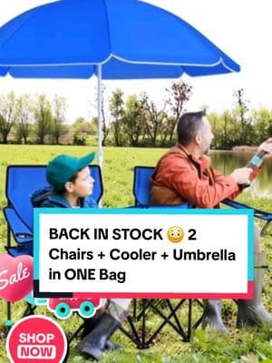 Why did nobody tell me about THIS sooner 😳 … last time it went on sale it SOLD OUT, and now it’s finally back 👏 👉 2 chairs, a cooler in the middle, cup holders + umbrella — all folding into ONE bag. Perfect for camping, fishing, beach days, or backyard hangs. ⚡️ If you see it in stock, do NOT wait. Tap the cart before it disappears again. ... #fyp #abbydames #costway #TikTokMadeMeBuyIt #TikTokFinds #TikTokShopDeals #OutdoorEssentials #CampingHacks #PicnicMustHave #BeachDayReady #TikTokShopRestock #tiktokshopcreatorpicks #BahamianCreator #BahamianInfluencer #CaribbeanCreator #CaribbeanInfluencer #Austininfluencer #Austincreator #Texasinfluencer #Texascreator #UGC #TikTokpartner #blacktiktok #TikTokShopFallDealsForYou #AutumnLiving #TikTokShopBlackFriday #TikTokShopCyberMonday #SuperBrandClub #ViralOnTikTokShop #FentySuperBrandDay #susteassuperbrandday