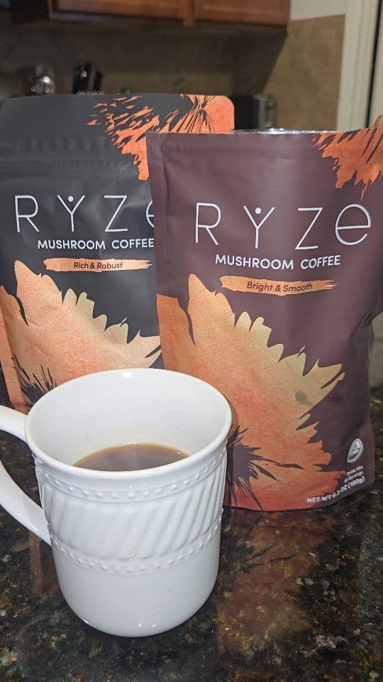 #AD My mornings just got an upgrade! I've been adding @ryzesuperfoods Mushroom Coffee to my routine, and I'm loving the