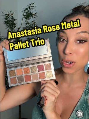 Oh my goodness, I am obsessed with this pellet because you can literally do all different styles. They have some beautiful matte colors and then really beautiful metallics 😍 the mascara works well and so does the brow gel. I just wish I had a little more brow. 😅 #anastasiabeverlyhills #anastasiarosemetals #rosemetalspalette #eyeshadowpalette #tiktokshoprestock #tiktokshopcreatorpicks #creatoricons #tiktokshopmothersday