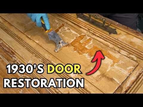 I Thought This Antique Door Would Be Easy to Restore... I Was Wrong | ASMR restoration