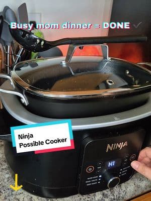 Easiest crockpot chicken and noodles using my Ninja PossibleCooker Pro 🙌 This is the ultimate dump-and-go comfort meal—perfect for busy days, picky eaters, and when you don’t feel like cooking but still want something homemade. If you need an easy slow cooker recipe, quick family dinner idea, or cozy comfort food… this is IT 🤍 #dinner #ninja #cooking #tiktokshop #kitchen