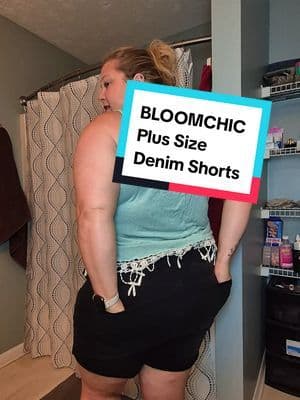Finding plus size denim shorts that are actually comfortable can feel impossible... until now! 💙 These @BloomChic distressed drawstring denim shorts have an elastic waist, flattering fit, and the perfect amount of stretch for everyday wear. Whether you're heading back to school, running errands, planning vacation outfits, or putting together a casual hot girl summer look, these are an easy wardrobe staple you'll keep reaching for. #tiktokshopsummersale #ootd #shorts #plussize #fashion
