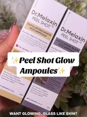 Don’t let your skin wait any longer‼️The Dr. Melaxin Peel Shot is a MUST for anyone wanting a radiant complexion. This treatment delivers results swiftly, so what are you waiting for? Buy yours NOW and let your skin shine brighter! #SkincareRoutine #DrMelaxin #peelshot #tiktokshopcybermonday #blackfriday