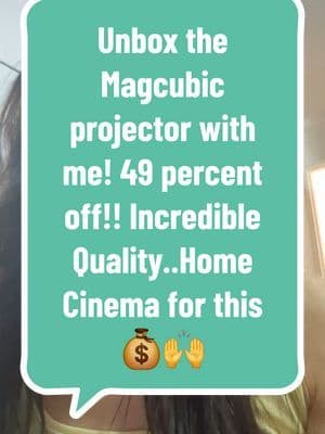 I just can't get over the price of these! A Cinema π₯ for the price of a few coffee's! #magcubic #homecinema #projector