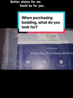 Better choice to make when purchasing sheets. What I look for here’s my list. @CGK Linens #bedding #linen #cooling #tiktokshopcreatorpicks #cool