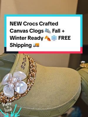 NEW Crocs Crafted Canvas Clogs 👟 Built for Fall + Winter 🍂❄️ All-day comfort, sleek style, and yes — FREE Shipping 🚚. Don’t miss this upgrade. … #fyp #abbydames #Crocs #CrocsStyle #CrocsOutfit #CrocsLove #CrocsTok #CrocsTrend #ComfyStyle #FallFashion #TikTokShopRestock #tiktokshopcreatorpicks #BahamianCreator #BahamianInfluencer #CaribbeanCreator #CaribbeanInfluencer #Austininfluencer #Austincreator #Texasinfluencer #Texascreator #UGC #TikTokpartner #blacktiktok #TikTokShopFallDealsForYou #AutumnLiving #TikTokShopBlackFriday #TikTokShopCyberMonday #SuperBrandClub #ViralOnTikTokShop #FentySuperBrandDay #susteassuperbrandday