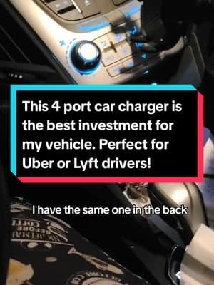 This car charger has 4 ports! you can choose 2 type c with 2 other spots, 2 apple type, or 1 c and 1 apple these are great for uber and lyft drivers because you can get the one with the apple and android cord and your customer can pick which they need and it has spots for 4 devices!! click the orange cart to check it out #carcharger #phonecharger #charging #carphonecharger #typec #apple #uberdriver #lyftdriver #taxidriver #driver #tiktokshopbacktoschool #treasurefinds #toktokmademebuyit #honestreview #demo