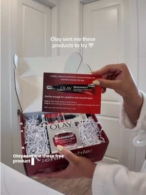 I was gifted these by @Olay Skin Care & am so excited to try them 🤍 #gifted #onlyolay #OlayUGC @chimeable #chimeable #skincareroutine