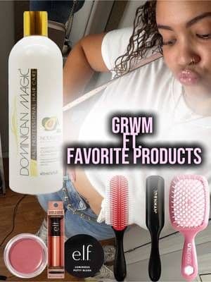 I love a cute GRWM🥹🫶🏻 legit one of my fav go to leave in conditioners that smells so good leaving everyone asking what is in my hair @Dominican Magic Beauty Product @e.l.f. Cosmetics @COVERGIRL #NovoDoveCabelos #tiktokshop #fyp #haircareroutine #haircareproducts
