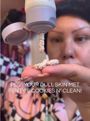 ✨ Deep clean without the stripped feeling? Yes please. I've been using the @Fenty Skin Cookies N Clean Whipped Clay Face Scrub and my skin feels so smooth, refreshed, and polished after every use. The whipped clay texture gives that satisfying exfoliating experience while still feeling gentle on my skin. Formulated with volcanic sand + silica to help retexturize, charcoal to absorb impurities, salicylic acid to clarify pores, and kaolin + bentonite clay to help lift away excess oil. Plus, rhubarb and ginger extracts help soothe and condition skin. If you love that clean, fresh-faced feeling after skincare, this one is worth checking out! @Fenty Beauty #fentybeauty #tiktokshopcreatorpicks #dfyd #dealsforyoudays #summerwins