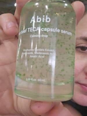 Trying Abib Heartleaf TECA Capsule Serum. @Abib.US.Store #abib #heartleaf #serum #skincare #tiktokshop