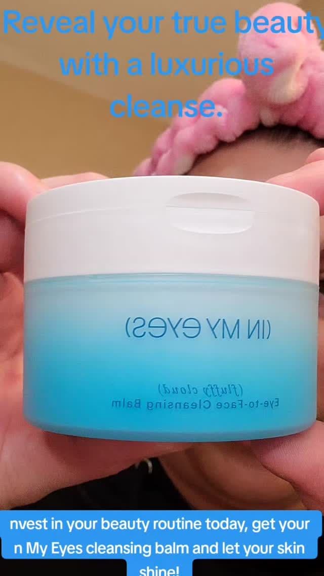 In My Eyes (fluffy cloud) Eye to Face
Cleansing Balm is the ultimate solution for
acne prone skin, offering a soothing o