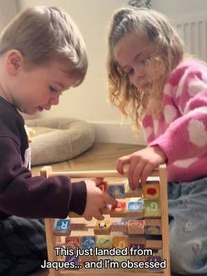 Testing time just got a whole lot cuter 🧸✨ We’ve been trying out this beautiful toy from Jaques of London and safe to say… obsessed 🤎 So lovely to see them learning, playing, and actually staying focused for more than 5 minutes 🙌 #ad #gifted #toysforkids #mumlifeuk #alphabetabacus . Shop via the link.. https://upf.ai/p5ch2a1z