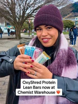 Easy way to hit your protein goals while you’re travelling! ❤️🔥 OxyShred Protein Lean Bars are now available at Chemis