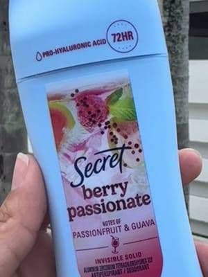 POV: Secret Berry Passionate! Smells fruity and fresh, glides on smoothly and lasts all day! Perfect for summer and ever
