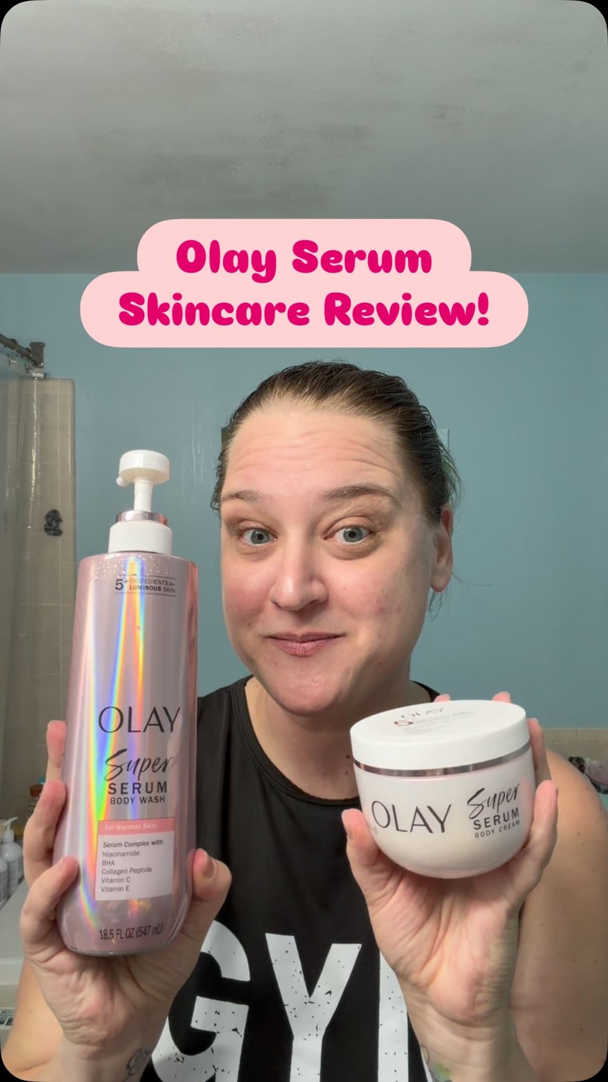 ✨New body care obsession unlocked✨ @olay Serum Body Wash, Lotion, & Body Cream are giving next-level hydration and glow.