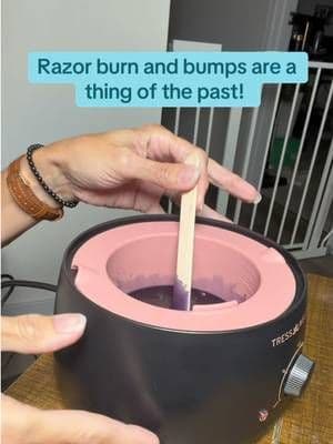 No more razor burn and bumps! Waxing from home is where it’s at!! #ad #tresswellness #wax #waxingkit #waxtok
