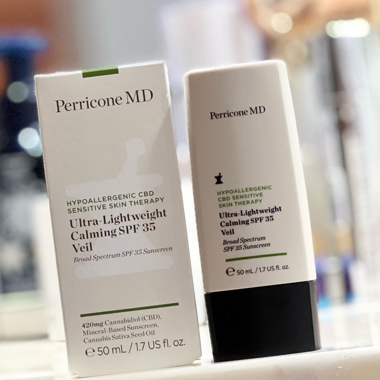 I’m welcoming the @perriconemd hypoallergenic CBD ultra lightweight calming spf 35 veil to my ever growing sunscreen col