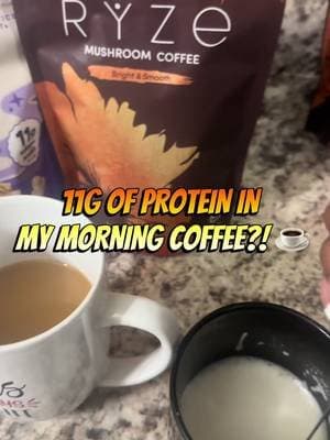 Mushroom coffee with a protein boost?! ☕🤎 I’ve been loving my RYZE Mushroom Coffee, but adding my Javvy protein creamer takes it to another level! Creamy, delicious, and 11g of protein in my cup! 😍 Tap the orange cart to check out RYZE! 🛒✨ @Javvy @ryzesuperfoods #RYZEMushroomCoffee #JavvyCoffee #ProteinCoffee #MorningCoffee #TikTokShopFinds