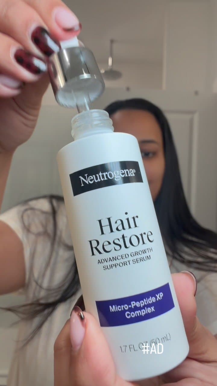 #AD I’ve been giving my scalp a little extra attention lately and have been using the new Neutrogena Hair Restore line.