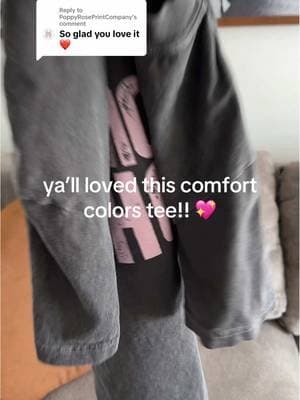 Replying to @PoppyRosePrintCompany thanks for the cute tee 🥰 #shirt #tshirt #basictee #basictops #comfortcolors #comfortcolorstee #motherhood #mama #momstyle #ootd #mothersdaygift #momlife #springstyle #summerfashion #springoutfit #summeroutfit #summerstyle #tiktokshopfashion #tiktokshopfinds #tiktokshoprestock #tiktokshopaffiliate