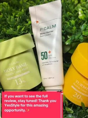 Feeling so grateful to receive my first PR from YesStyle 💚 Excited to try these amazing products from PCLAM. Full revie