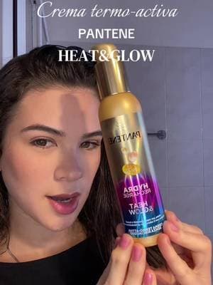 Probando el Heat&Glow de Pantene y el glow es real ✨ cabello brillante, suave y protegido del calor 🔥 Admito que me sorprendio 💖 ¿Y tú, ya lo probaste? @CapelliPantene #calorecheidrata #pantene #UGCHeat&GlowPanteneit #GiftedbyPantene