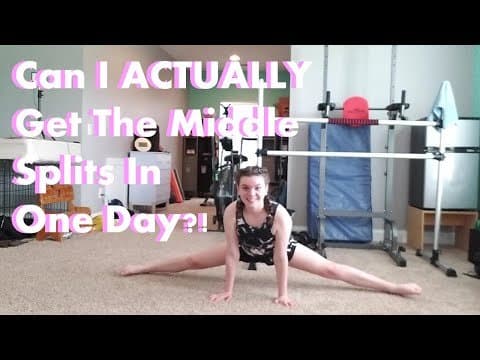 Can I ACTUALLY Get The Middle Splits In One Day?!