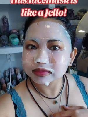 I need to practice how to properly apply this mask. 😅 I almost tore it apart! This is my first time using this brand af