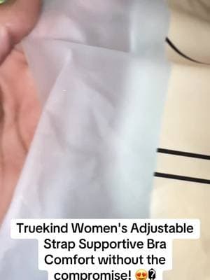 Truekind Women's Adjustable Strap Bra combines adjustable straps with supportive, comfortable fabric for everyday wear. A simple staple for your wardrobe! Add yours to your cart! ✨ #Truekind #ComfortableBras #EverydayEssentials #WirelessBra #TikTokShop