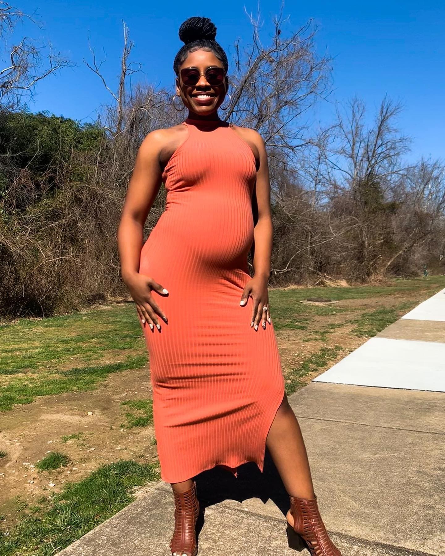 Accepting all the physical changes this pregnancy is bringing with grace and humility! <<But vowing to try to stay cute