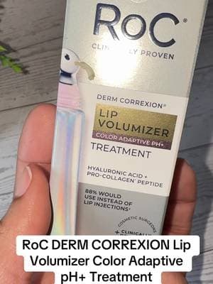 RoC DERM CORREXION Lip Volumizer combines lip care with color-adaptive technology to help lips appear smoother, fuller, and naturally tinted. One product, two beauty benefits! 💕 #RoCSkincare #LipVolumizer #LipTreatment #BeautyFinds #TikTokShop