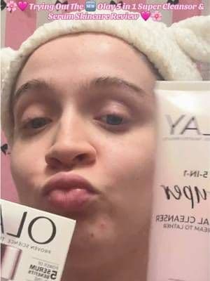 🌸🩷 Trying Out The 🆕 Olay 5 in 1 Super Cleansor & Serum Skincare Review 🩷🌸 @Olay Skin Care @chimeable @TikTok Creative Experts @TikTok Shop 🇺🇸 @TikTok Shop Official @TikTok Shop Creator 🌸🩷This has been a long awaited review with the 🆕 Olay 5 in 1 Super Cleansor & Super Serum to review. Honestly since I seen it on commercials when they were launching this I was hoping an praying 🙏🏻 I can get my hands on it.. an low and behold I DID!.. The facial cleanser & serum all have a wonderful smell to it and I love the way it makes me feel afterwards. The cleanser really did clean the makeup residue off my face clean off & the serum did its thing honey with the hydration. I will certainly give this all a 10/10 an will definitely add into my morning skincare routine an apply it to my regimen🩷🌸 🌸🩷 Thank you Olay for sending me this product to try it out 🥹🩷🌸 🌸🩷CLICK THE ORANGE CART 🛒 BELOW ⬇️ AN GET YOURS IN TIKTOK SHOP!🩷🌸 #giftedbyOlay #foryou #brianapaniagua #tiktokshop #olaysuperserum