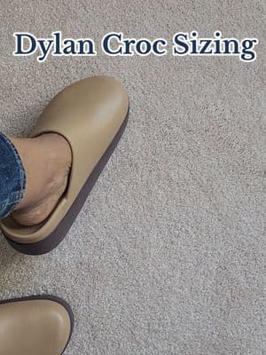 Replying to @mags730 Sepia Dylan Croc Sizing #tiktokshopcreatorpicks #falldealsforyou #dylancrocs