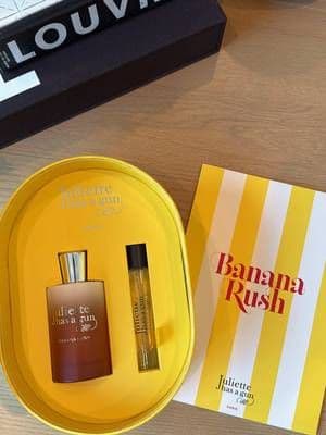 banana is finally having a moment! Juliette Has a Gun has a new perfume coming to @sephora March 18th! @Juliette has a gun Banana Rush Eau de Parfum 🍌 Notes: banana, maple syrup coconut, frangipani flower vanilla, sandalwood #giftedbyjuliettehasagun #newperfume #perfumetok #juliettehasagun