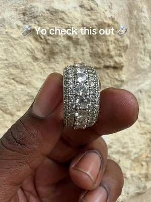 Check this 💍 out #ring #sterlingsilver #moissanite #Tiktokshopblackfriday