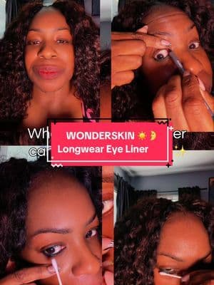 Pine might be my new everyday eyeliner color 🌲✨@Wonderskin #wonderskin #1440eyeliner #greeneyeliner #tiktokshopmemorialday #starterpicks