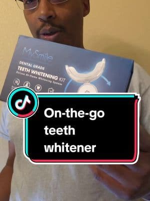Whitening my teeth on the go with this wireless kit from @MySmile_US #mysmile #mysmileteethwhiteningkit #fyp #tiktokmademebuyit #ttsacl #TikTokShop #dental #care #tiktok #shop #dealsfordays #tiktokshopmothersday