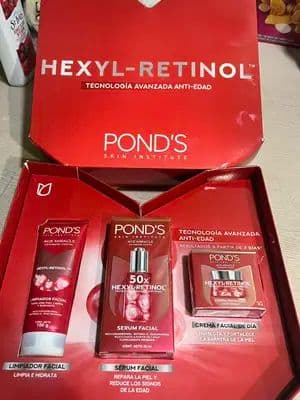Rutina anti-edad completa en un solo kit 💖 @POND´s México Hexyl-Retinol Limpieza + reparación + protección = piel radiante ✨ ##NetaEsPonds##HexylRetinol##Publicidad##PondsxERRE#NetaEsPondsFM SALUD ES BELLEZA / 123300EL950026 @For_Me