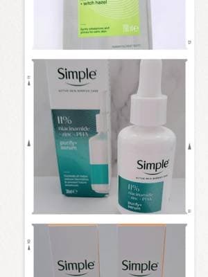 AD Thank you so much to the SImple Squad UK for my latest DROPS. I am excited to start using them 💚 💚Simple SPF50 Peptide Moisturiser+ Antioxidants 💚 Soothing Toner with Niacinamide+ Witch Hazel 💚 Purify + Serum with 11% Niacinamide+ Zinc + PHA @Simple UK #AD #simplesquaduk #skincare
