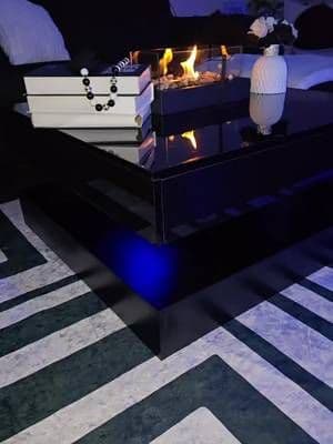 This coffee table has a story. I actually got my husband to put it together just three weeks before the fire. At the tim