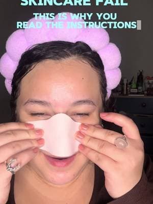 #ad Okay but despite not reading the instructions @SUNGBOON EDITOR under eye patches actually left my skin so glowy! #fail #skincare #tiktokmademebuyit #kbeauty