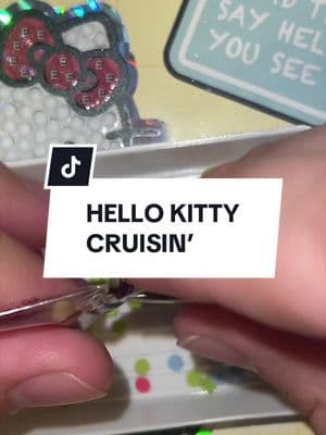 Replying to @CHANEL💋 HELLO KITTY CRUISIN’ #diamondart #tiktokmademebuyit #stickerbook #hellokittystickerbook #sanrio